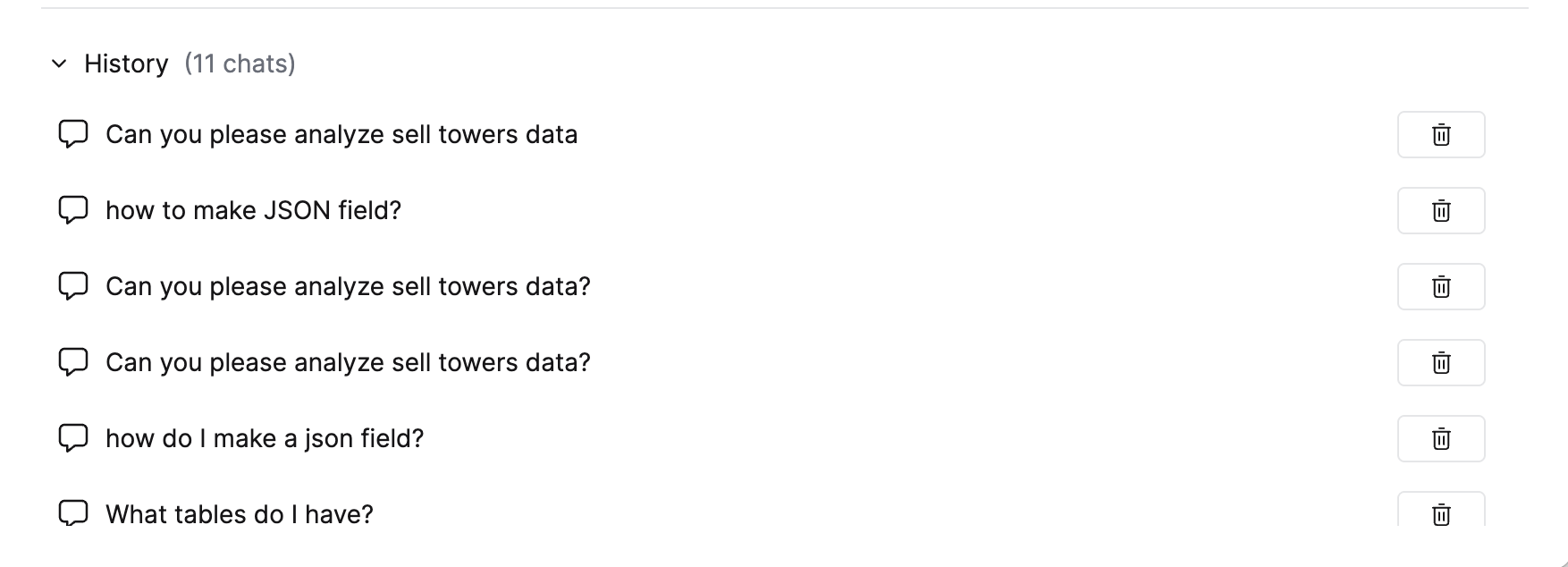 Список чатов